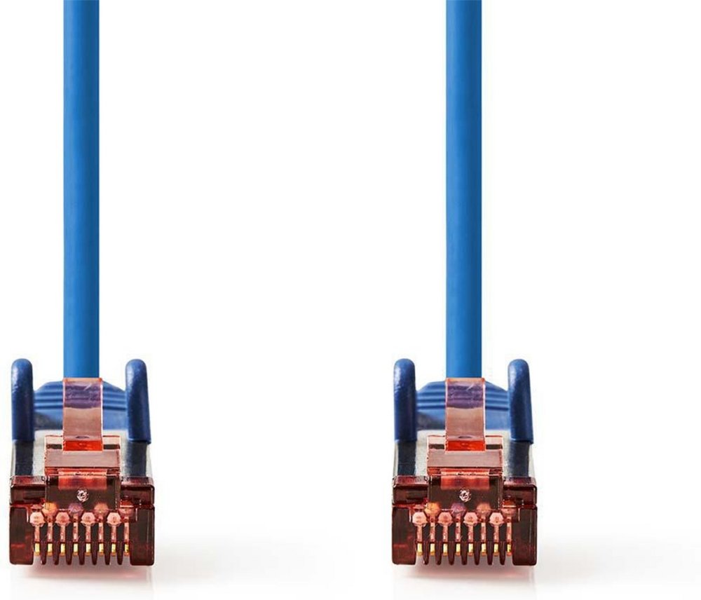 Nedis netwerkkabel | Cat6 | S/FTP (S-STP) | 2 m | Blauw | CCGP85221BU20 3 Nedis netwerkkabel | Cat6 | S/FTP (S-STP) | 2 m | Blauw | CCGP85221BU20 - Afbeelding 3