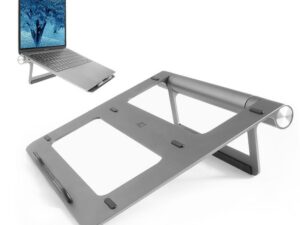 ACT AC8125 | Notebookstandaard 15.6" | Ingebouwde USB-C Docking Station | Grijs