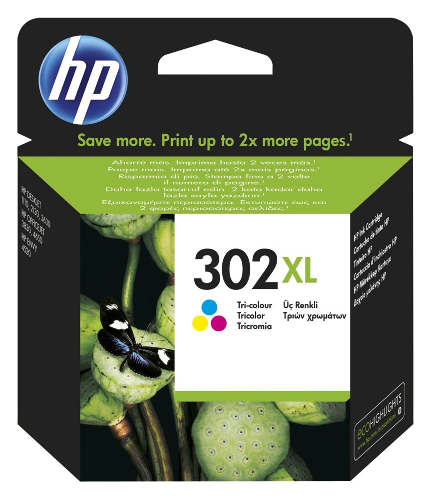 HP 302XL | Originele High-Capacity Drie-Kleuren Inktcartridge 2 HP 302XL | Originele High-Capacity Drie-Kleuren Inktcartridge - Afbeelding 2