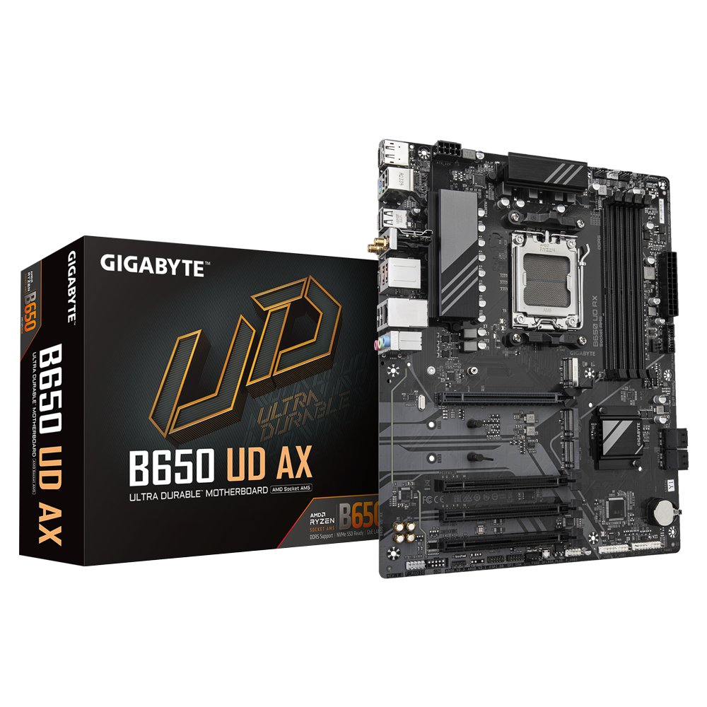 Gigabyte B650 UD AX | Socket AM5 | AMD B650 | 4xDDR5 | ATX | Moederbord 1 Gigabyte B650 UD AX | Socket AM5 | AMD B650 | 4xDDR5 | ATX | Moederbord