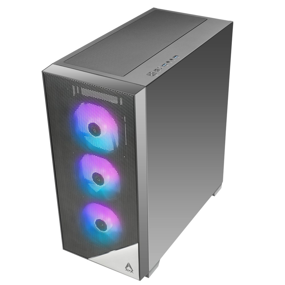 Azza Aero 480 RGB | Midi Tower Case | Zwart 3 Azza Aero 480 RGB | Midi Tower Case | Zwart - Afbeelding 3