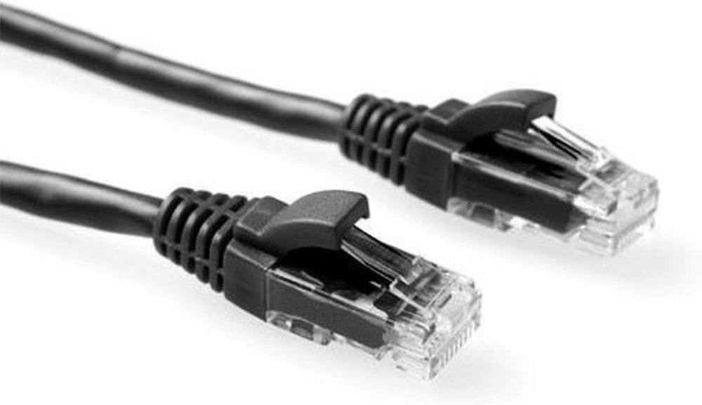 ACT netwerkkabel | Patchkabel | Cat6 | U/UTP (UTP) | 7 m | Zwart | RJ45 connectoren 1 ACT netwerkkabel | Cat6 | U/UTP (UTP) | 1