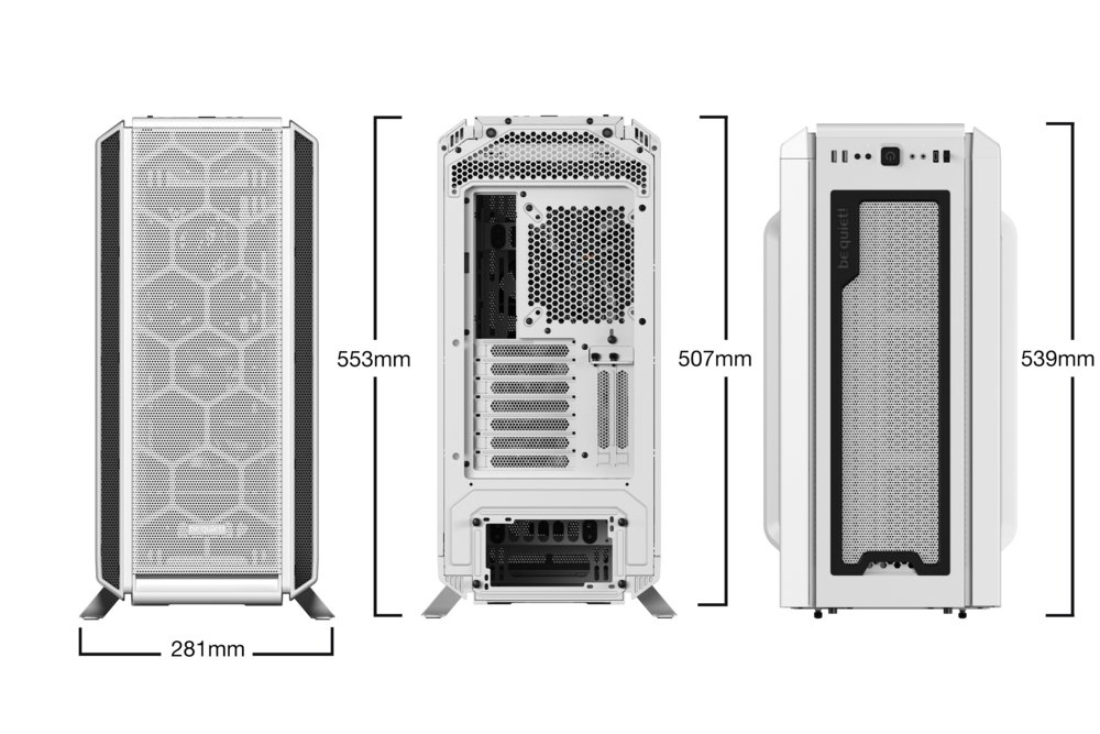 be quiet! Silent Base 802 | Midi Tower Case | Wit 2 be quiet! Silent Base 802 | Midi Tower Case | Wit - Afbeelding 2