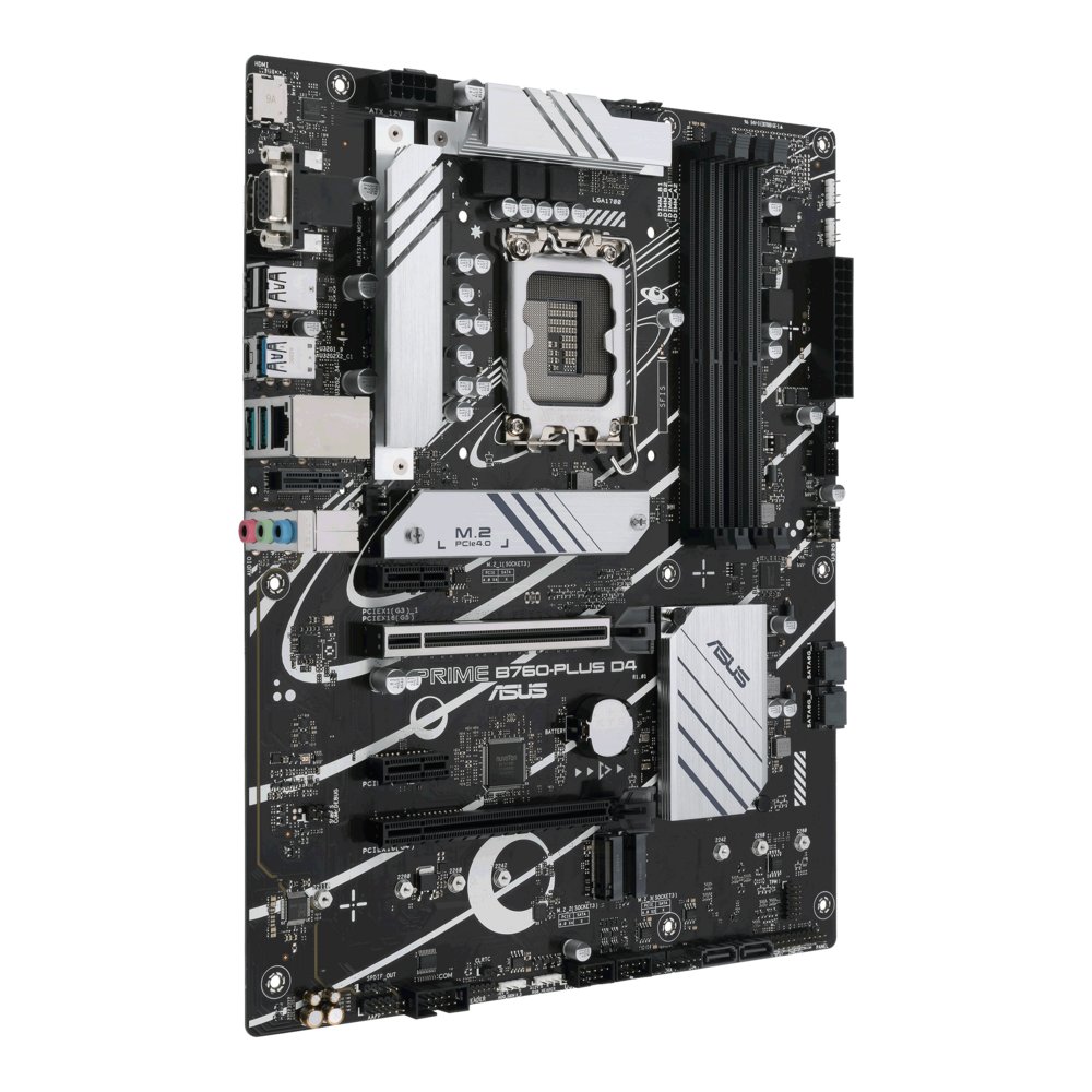ASUS PRIME B760-PLUS D4 | Socket LGA 1700 | Intel B760 | 4xDDR4 | ATX | Moederbord 2 ASUS PRIME B760-PLUS D4 | Socket LGA 1700 | Intel B760 | 4xDDR4 | ATX | Moederbord - Afbeelding 2