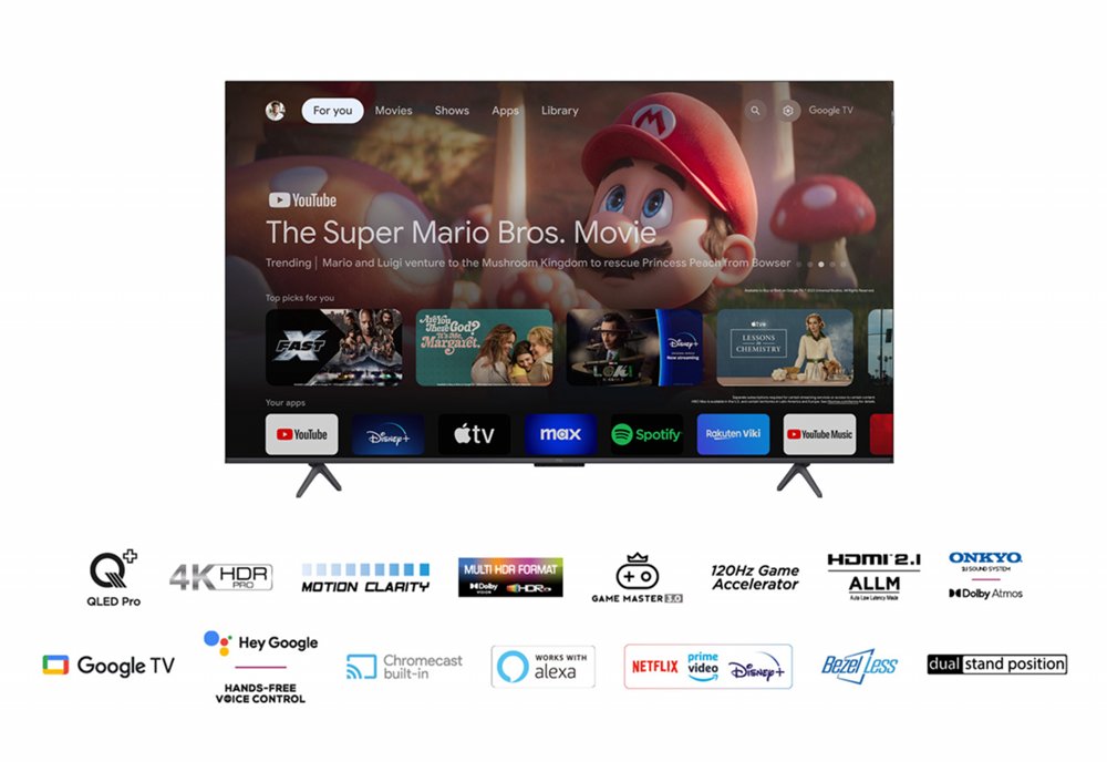 TCL 75C69B 75" | Ultra HD 4K QLED Smart TV | Google TV + Wifi | Dolby Vision | Quantum Dot voor Realistische Kleuren | 60Hz 3 TCL 75C69B 75" | Ultra HD 4K QLED Smart TV | Google TV + Wifi | Dolby Vision | Quantum Dot voor Realistische Kleuren | 60Hz - Afbeelding 3