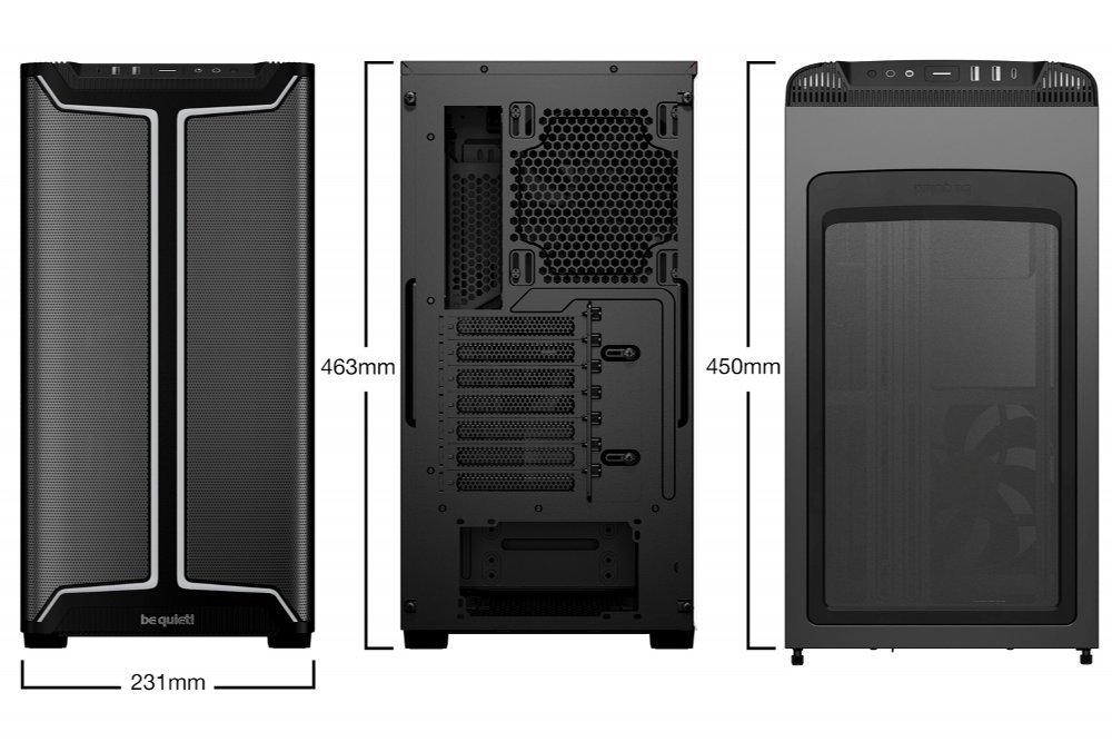 be quiet! PURE BASE 501 DX RGB | Midi Tower Case | Zwart 2 be quiet! PURE BASE 501 DX RGB | Midi Tower Case | Zwart - Afbeelding 2