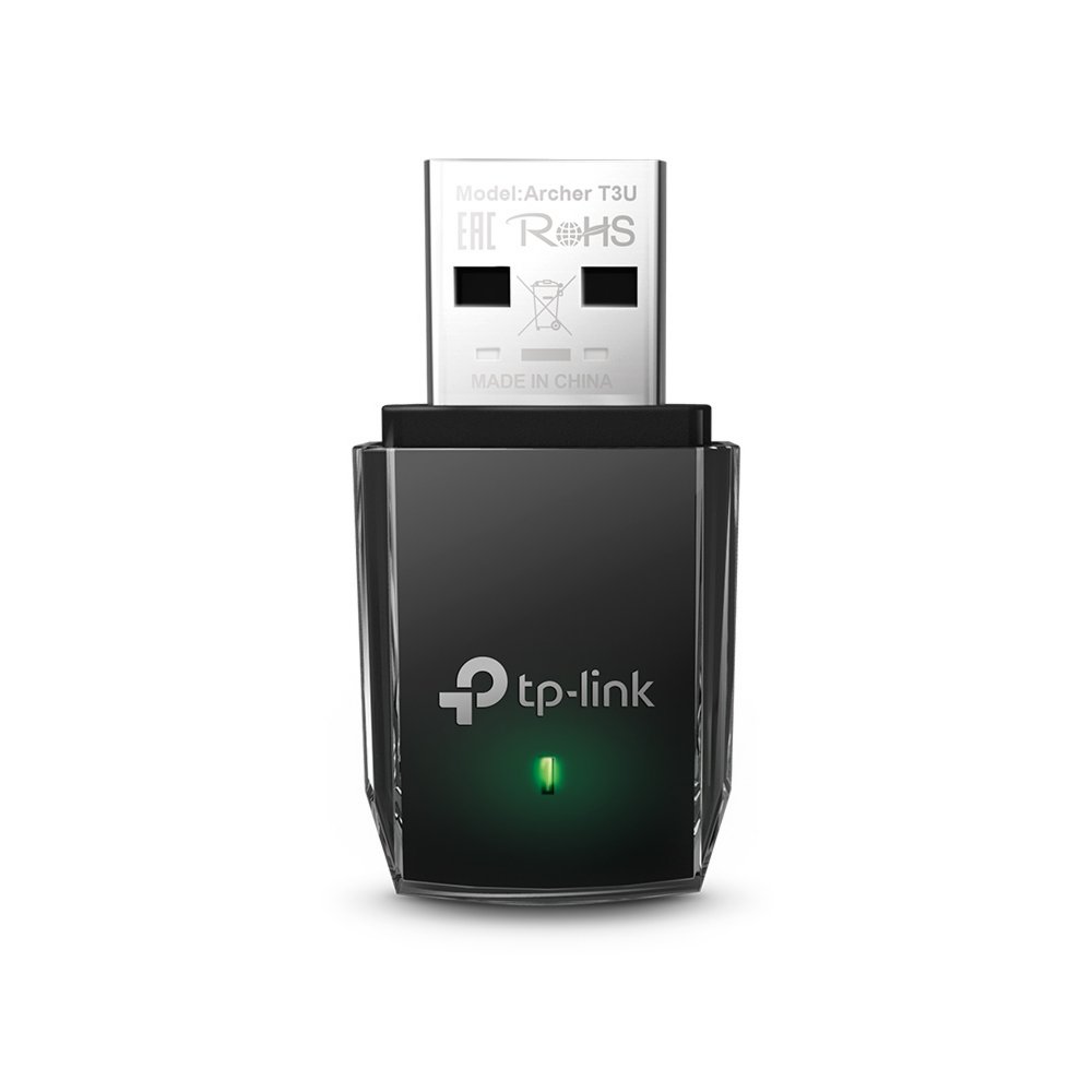 TP-Link Archer T3U | Wi-Fi 5 USB-adapter | Dual-band 2,4 GHz (400 Mbps) / 5 GHz (867 Mbps) | USB 3.0 | Zwart 1 TP-Link Archer T3U | Wi-Fi 5 USB-adapter | Dual-band 2