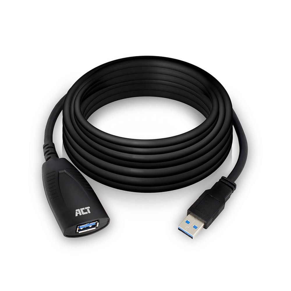 ACT AC6105 | USB 2.0 Booster | 5m | Zwart 1 ACT AC6105 | USB 2.0 Booster | 5m | Zwart