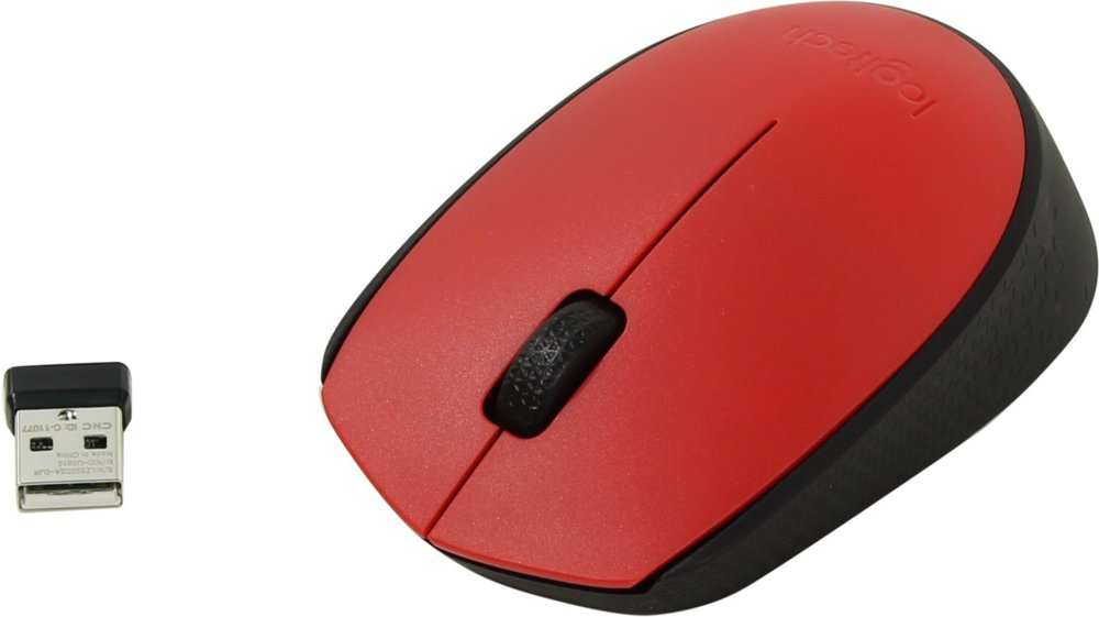 Logitech M171 | Draadloze Muis | Links- en Rechtshandig | RF | 1000 DPI | Rood/Zwart 1 Logitech M171 | Draadloze Muis | Links- en Rechtshandig | RF | 1000 DPI | Rood/Zwart