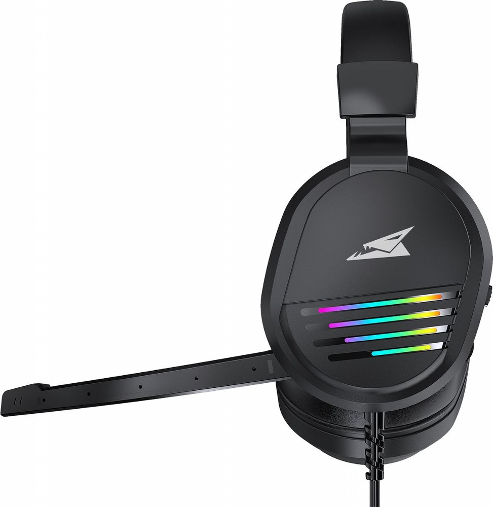 Baracuda PEARL RGB | On-Ear Gaming Headset 3,5mm en USB | Zwart 4 Baracuda PEARL RGB | On-Ear Gaming Headset 3,5mm en USB | Zwart - Afbeelding 4
