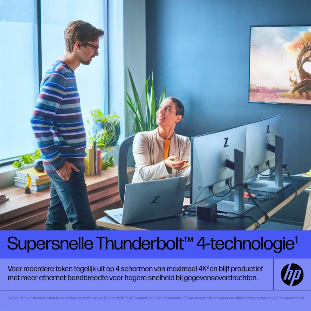 HP G4 Docking Station | Thunderbolt 120W | Zwart 7 HP G4 Docking Station | Thunderbolt 120W | Zwart - Afbeelding 7