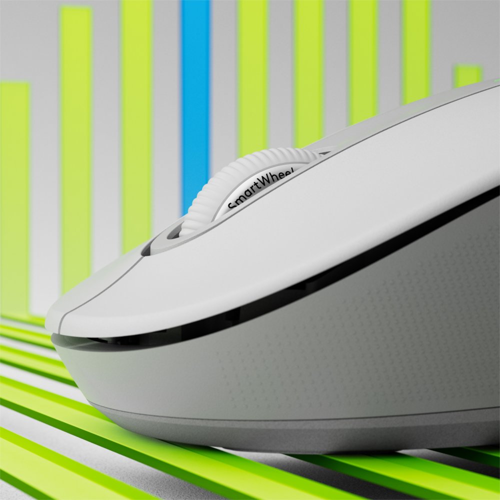 Logitech Signature M650 | Draadloze Muis | Linkshandig | RF + Bluetooth | 2000 DPI | Wit 2 Logitech Signature M650 | Draadloze Muis | Linkshandig | RF + Bluetooth | 2000 DPI | Wit - Afbeelding 2