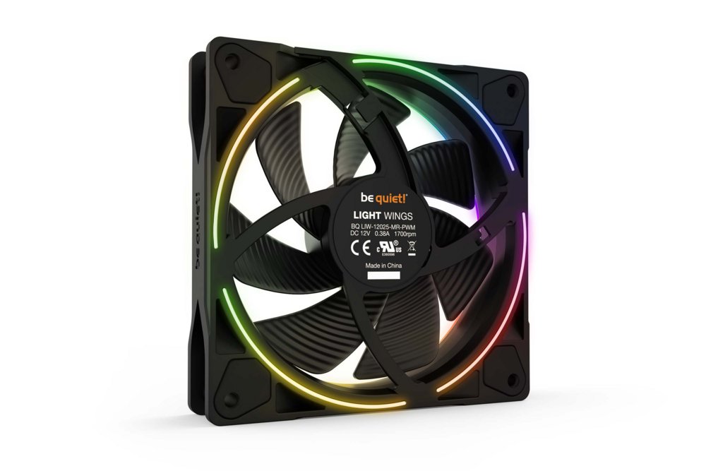 be quiet! Light Wings | 120mm PWM Behuizingsventilator | Zwart | 3 Stuks 4 be quiet! Light Wings | 120mm PWM Behuizingsventilator | Zwart | 3 Stuks - Afbeelding 4