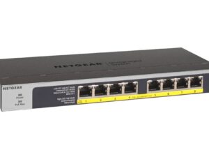 NETGEAR GS108LP | Unmanaged Switch | 8 Poorten | Gigabit Ethernet (10/100/1000 Mbps) | 8x PoE+ (60W) | FlexPoE | Fanless | 1U Rackmount