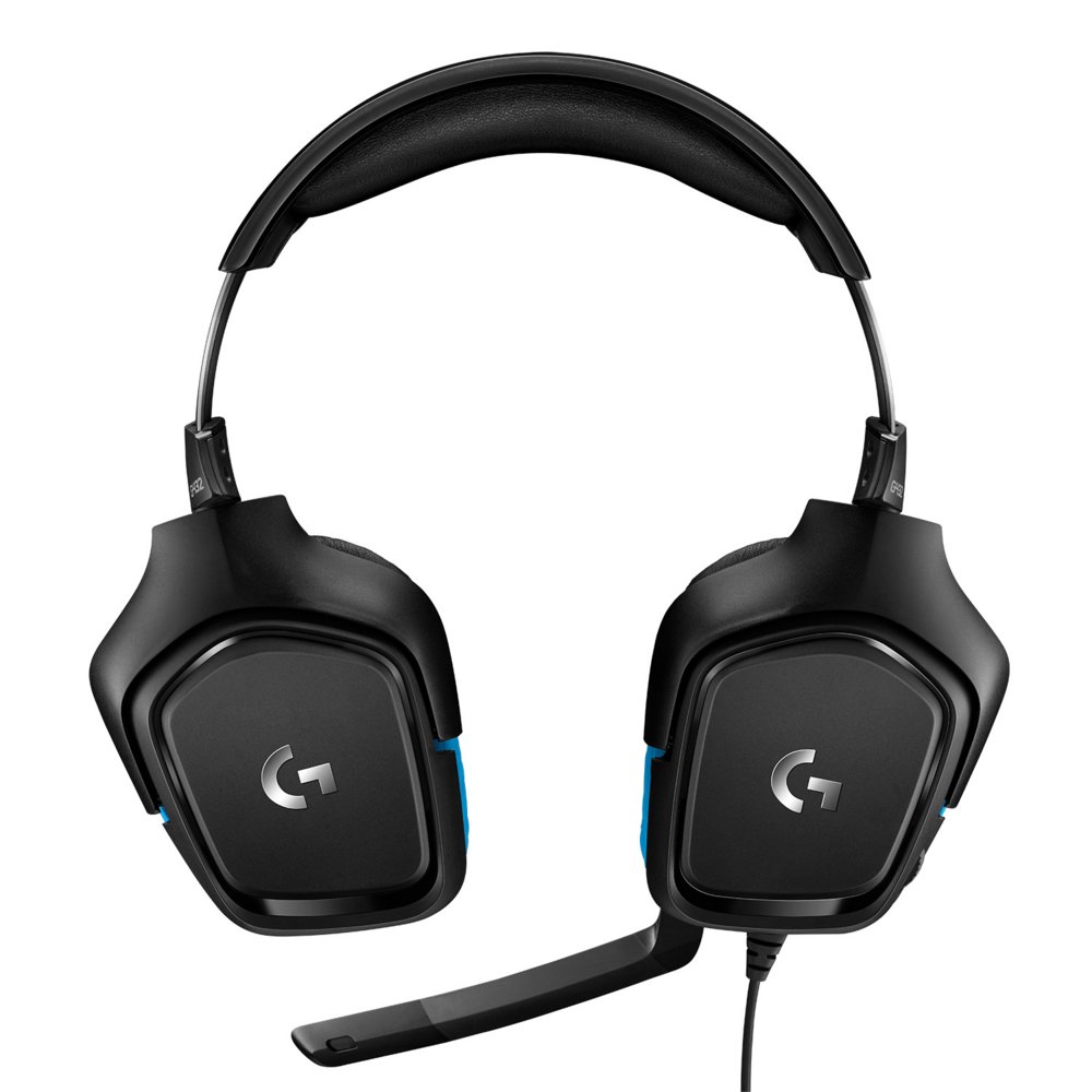 Logitech G432 | Bedrade Over-ear Gaming Headset 3.5mm Connector | 7.1 Surround | Zwart/Blauw 3 Logitech G432 | Bedrade Over-ear Gaming Headset 3.5mm Connector | 7.1 Surround | Zwart/Blauw - Afbeelding 3