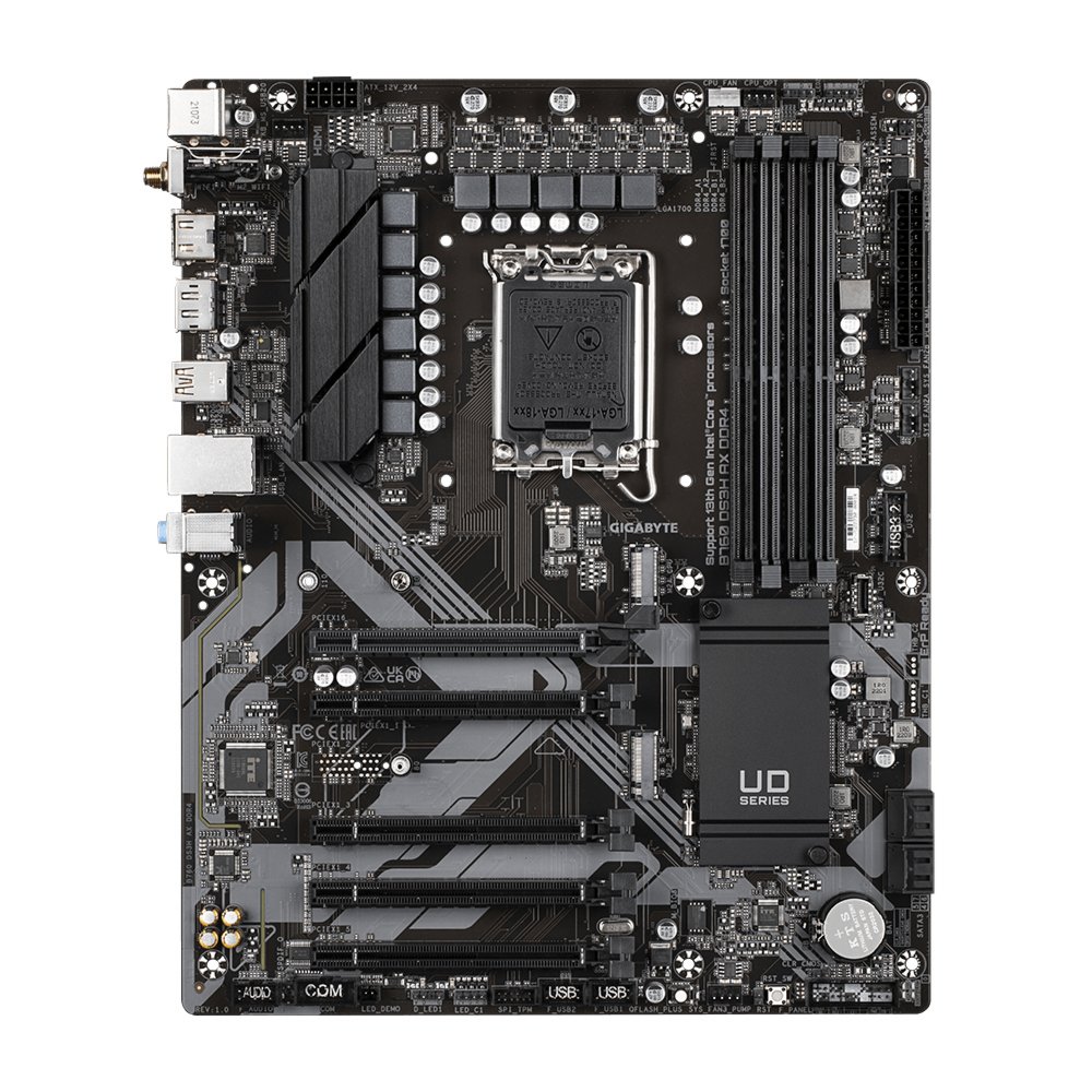 Gigabyte B760 DS3H AX WIFI | Socket LGA 1700 | Intel B760 | 4xDDR4 | ATX | Moederbord 1 Gigabyte B760 DS3H AX WIFI | Socket LGA 1700 | Intel B760 | 4xDDR4 | ATX | Moederbord