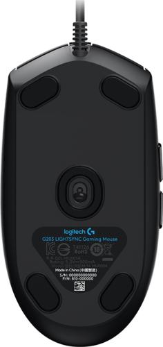 Logitech G203 LIGHTSYNC | Bedrade Gaming Muis | Links- en Rechtshandig | USB-A | 8.000 DPI | Zwart 5 Logitech G203 LIGHTSYNC | Bedrade Gaming Muis | Links- en Rechtshandig | USB-A | 8.000 DPI | Zwart - Afbeelding 5