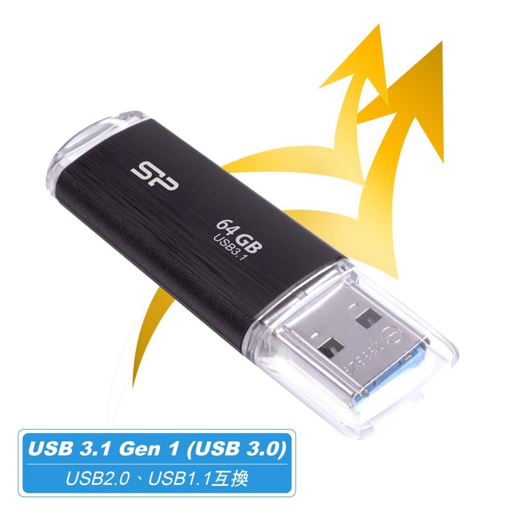Silicon Power Blaze B02 | 64GB USB-A 3.2 Flash Drive | Zwart 3 Silicon Power Blaze B02 | 64GB USB-A 3.2 Flash Drive | Zwart - Afbeelding 3