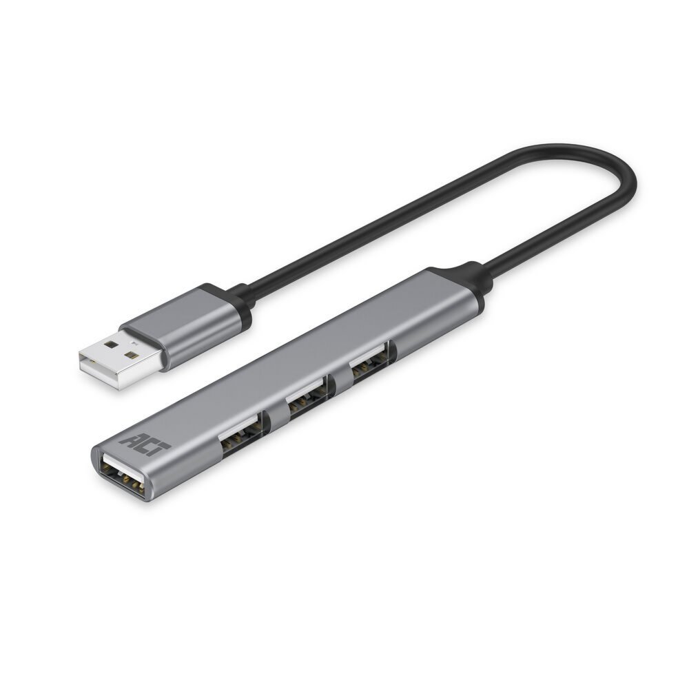 ACT AC6225 | USB 2.0 Interface Hub | 480 Mbit/s | Grijs 2 ACT AC6225 | USB 2.0 Interface Hub | 480 Mbit/s | Grijs - Afbeelding 2