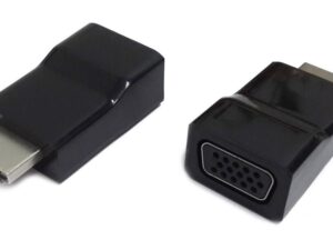 Gembird kabel-tussenstuk | HDMI naar VGA | Zwart | A-HDMI-VGA-001