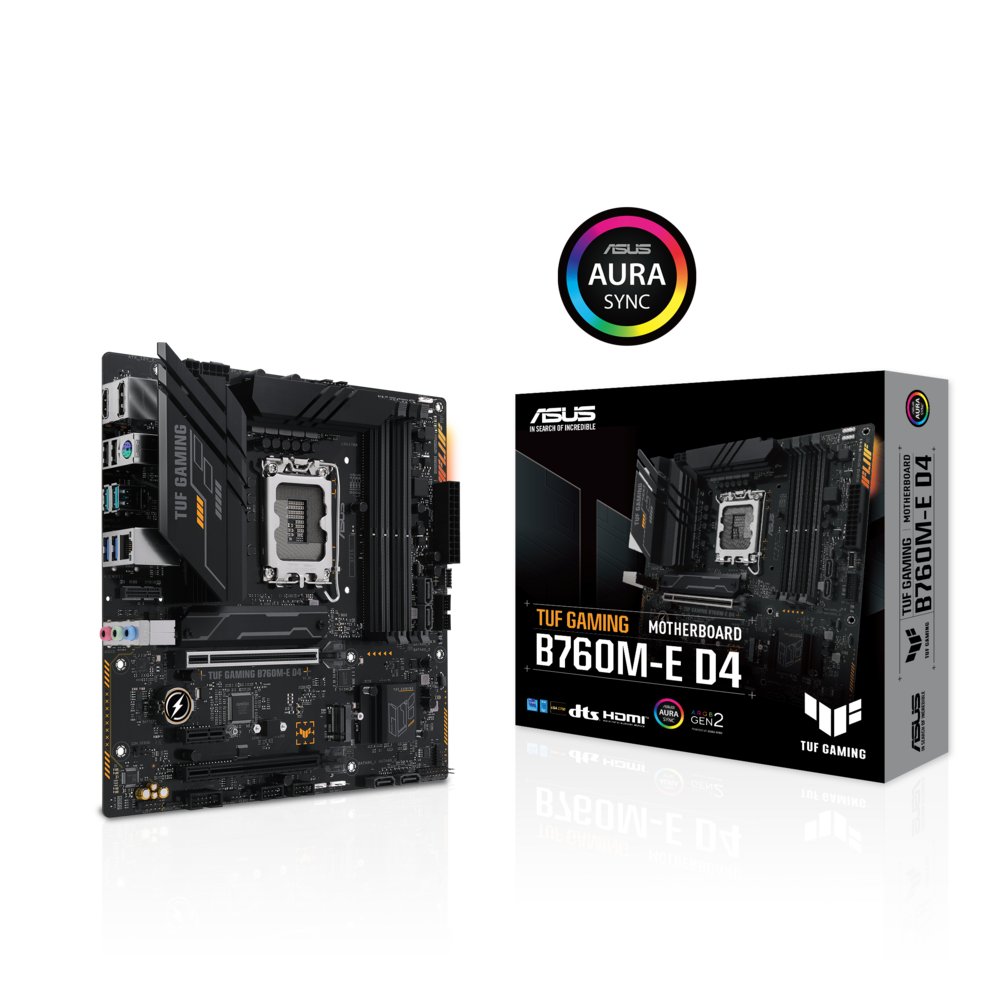 ASUS TUF GAMING B760M-E D4 | Socket LGA 1700 | Intel B760 | 4xDDR4 | Micro-ATX | Moederbord 3 ASUS TUF GAMING B760M-E D4 | Socket LGA 1700 | Intel B760 | 4xDDR4 | Micro-ATX | Moederbord - Afbeelding 3