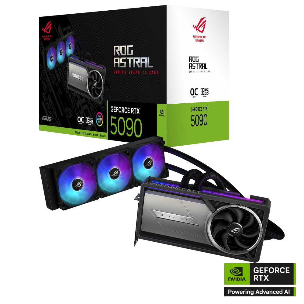 ASUS ROG Astral LC GeForce RTX 5090 OC Edition | 32 GB GDDR7 VRAM | 4K Gaming & AI | Videokaart | GPU | Nvidia 6 ASUS ROG Astral LC GeForce RTX 5090 OC Edition | 32 GB GDDR7 VRAM | 4K Gaming & AI | Videokaart | GPU | Nvidia - Afbeelding 6