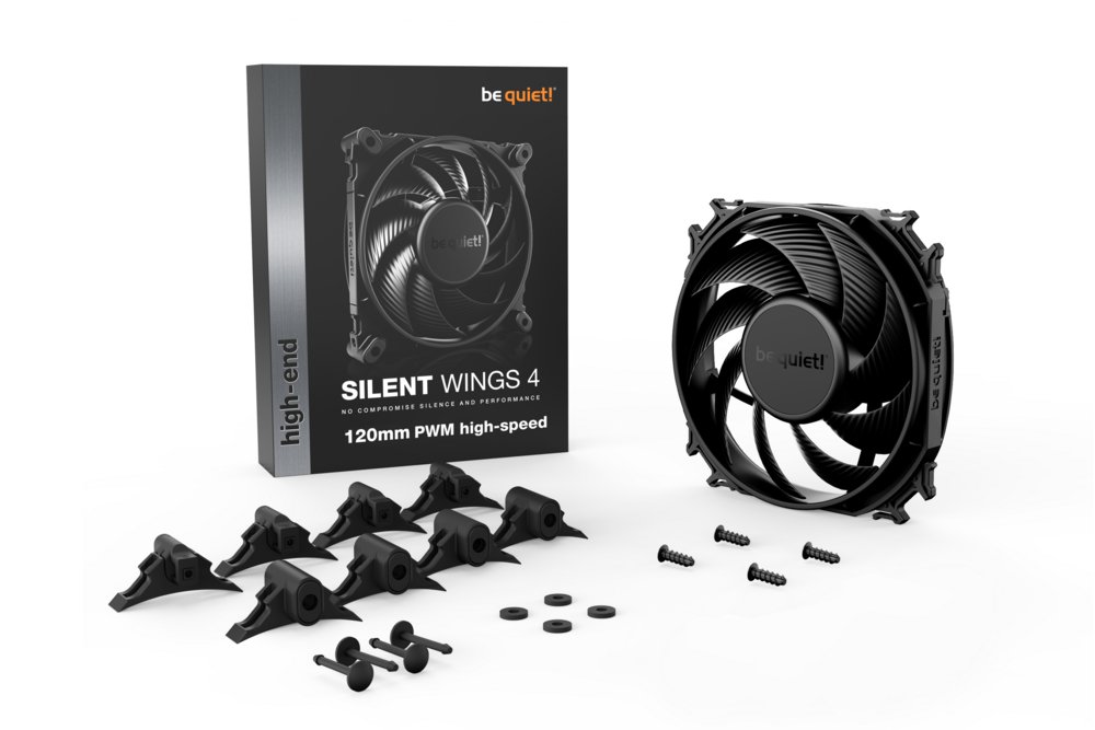 be quiet! Silent Wings 4 | 120mm PWM Behuizingsventilator | Zwart | Single Pack (1 stuk) 4 be quiet! Silent Wings 4 | 120mm PWM Behuizingsventilator | Zwart | Single Pack (1 stuk) - Afbeelding 4