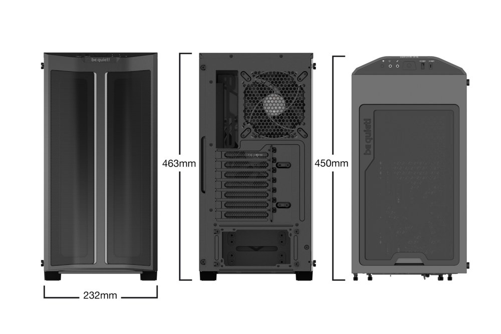 be quiet! Pure Base 500DX RGB | Midi Tower | Zwart 2 be quiet! Pure Base 500DX RGB | Midi Tower | Zwart - Afbeelding 2