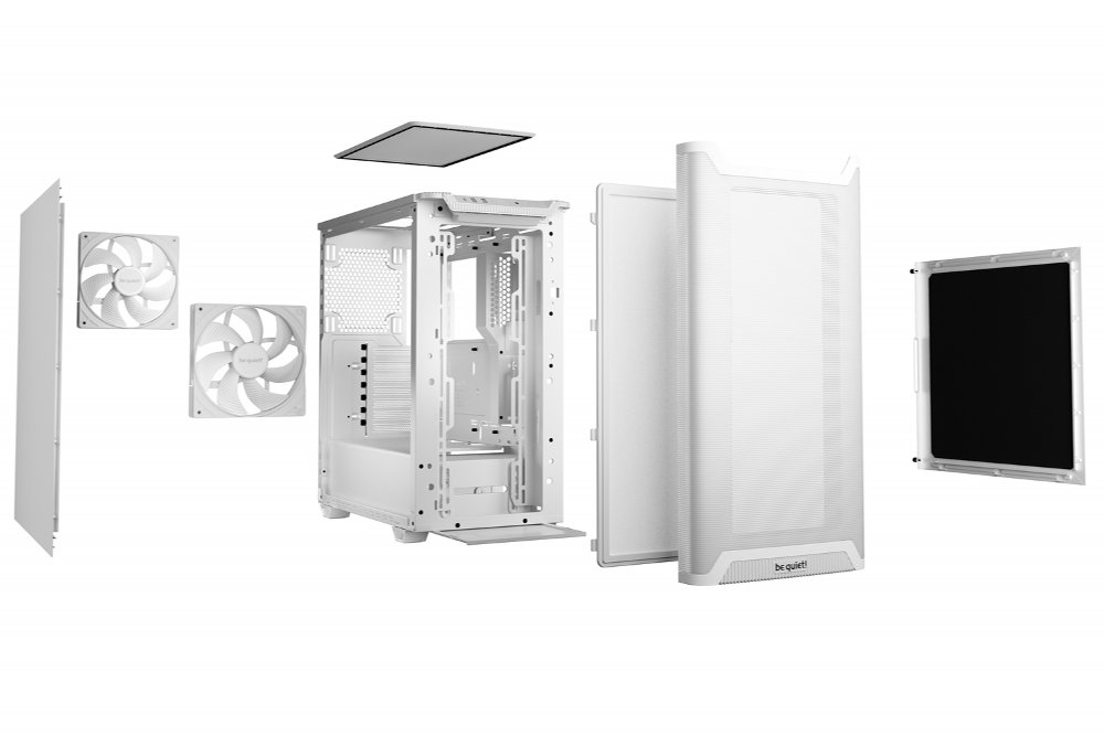 be quiet! PURE BASE 501 Airflow Mesh | Midi Tower Case | Wit 4 be quiet! PURE BASE 501 Airflow Mesh | Midi Tower Case | Wit - Afbeelding 4