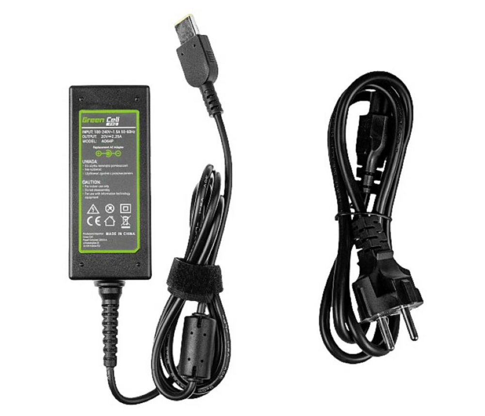 Green Cell PRO AC AD64P | Laptopadapter | 20V 2.25A 45W | Voor Lenovo G40-30/G50-serie | Zwart 1 Green Cell PRO AC AD64P | Laptopadapter | 20V 2.25A 45W | Voor Lenovo G40-30/G50-serie | Zwart