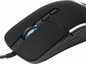 Baracuda NAUTILUS RGB | Bekabelde Gaming Muis | Rechtshandig | USB-A | 12800 DPI | Zwart