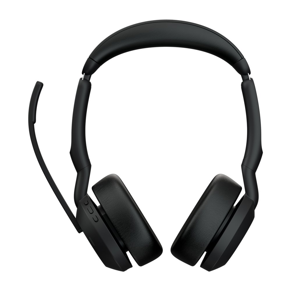 Jabra Evolve2 55 MS Stereo | Bluetooth & USB-A Headset | Met Oplaadhouder | Zwart | Voor Kantoor & Callcenter 3 Jabra Evolve2 55 MS Stereo | Bluetooth & USB-A Headset | Met Oplaadhouder | Zwart | Voor Kantoor & Callcenter - Afbeelding 3