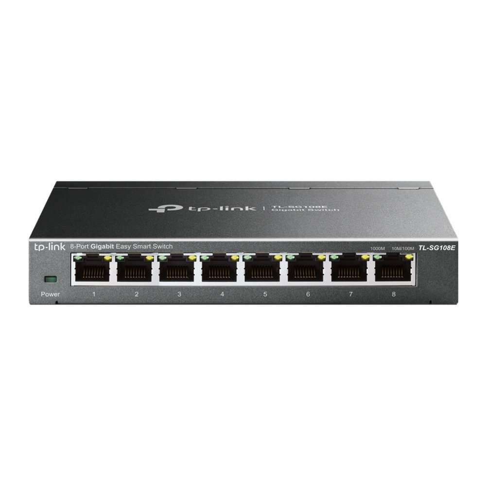 TP-Link TL-SG108E | Managed L2 Switch | 8 Poorten | Gigabit Ethernet (10/100/1000 Mbps) 2 TP-Link TL-SG108E | Managed L2 Switch | 8 Poorten | Gigabit Ethernet (10/100/1000 Mbps) - Afbeelding 2