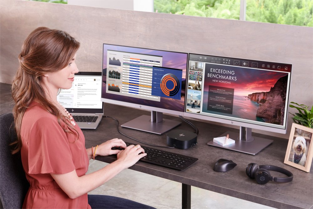 HP 5TW13AA | USB-C/A Docking Station G2 | Dual 4K Display | 100W Power Delivery | Zwart 10 HP 5TW13AA | USB-C/A Docking Station G2 | Dual 4K Display | 100W Power Delivery | Zwart - Afbeelding 10
