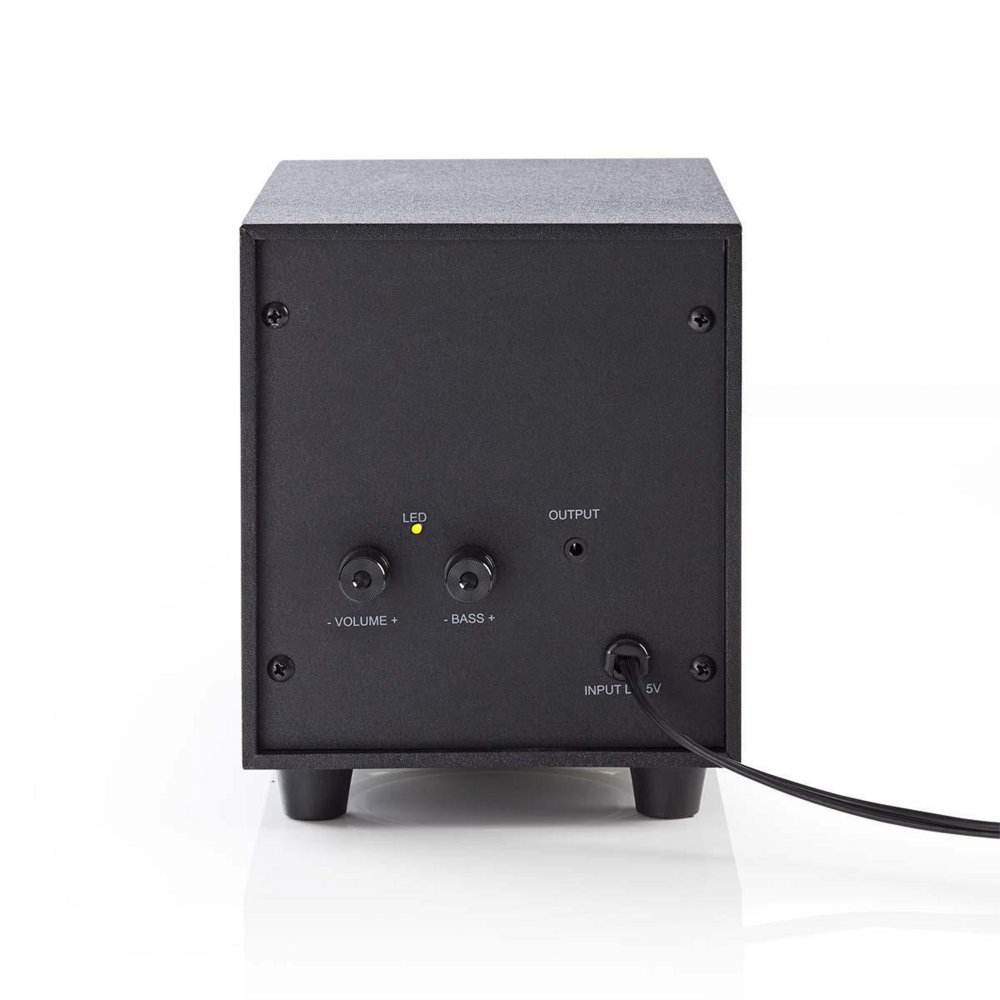 Nedis CSPR10021BK | 2.1 Luidsprekerset | 16W RMS | Zwart 3 Nedis CSPR10021BK | 2.1 Luidsprekerset | 16W RMS | Zwart - Afbeelding 3