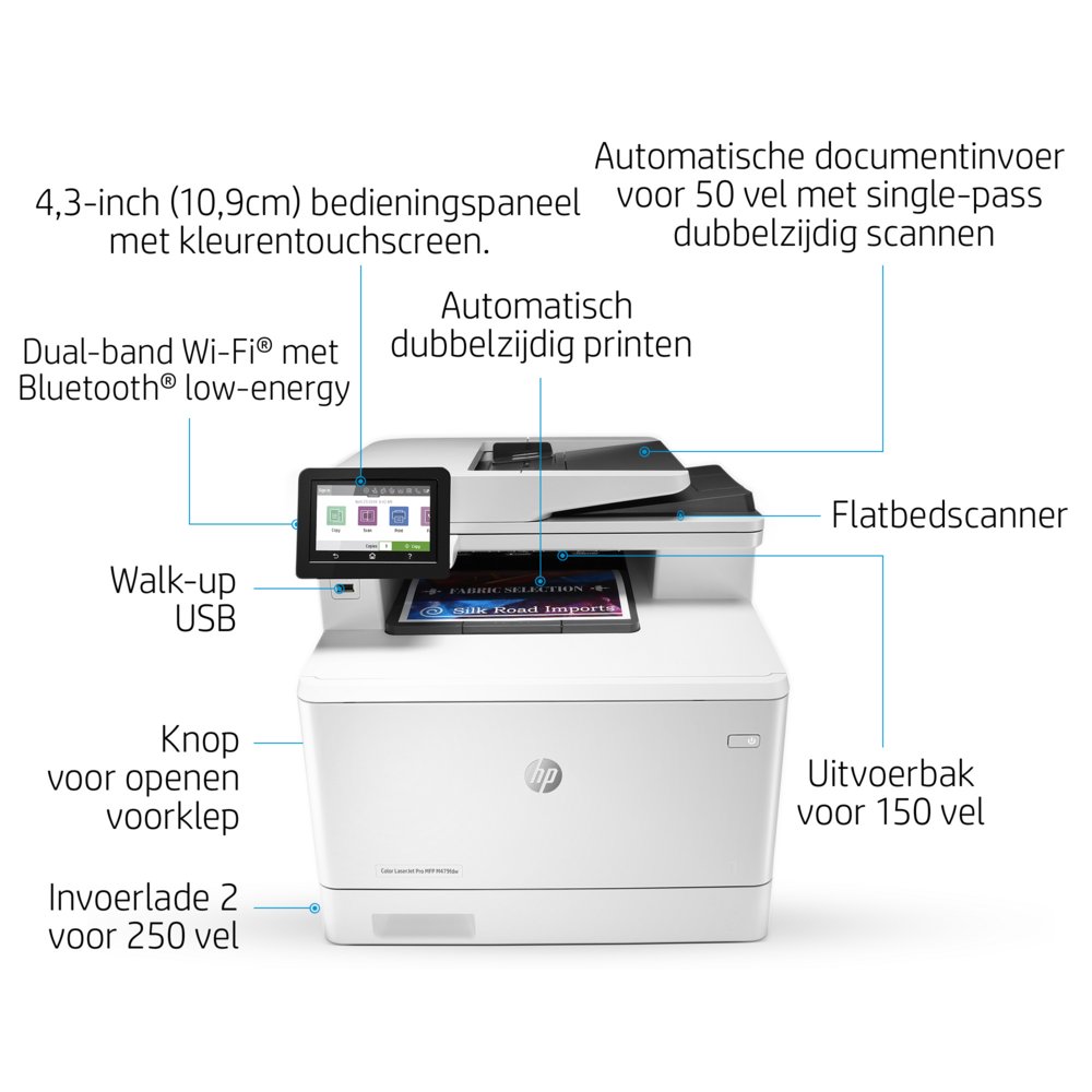 HP Color LaserJet Pro MFP M479fdw | All-in-One Laserprinter | A4 | 600 x 600 DPI | Wi-Fi | Kleur 14 HP Color LaserJet Pro MFP M479fdw | All-in-One Laserprinter | A4 | 600 x 600 DPI | Wi-Fi | Kleur - Afbeelding 14