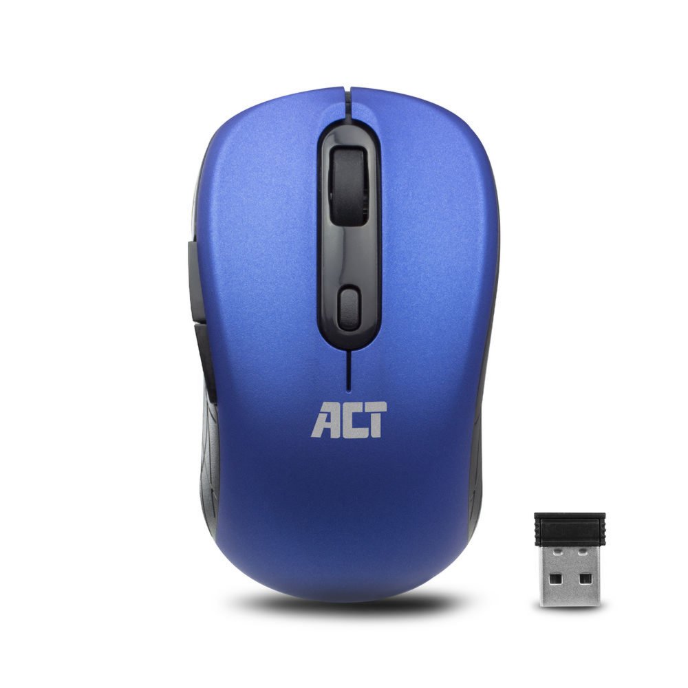 ACT AC5140 | Draadloze Muis | Links- en Rechtshandig | RF | 1600 DPI | Blauw/Zwart 2 ACT AC5140 | Draadloze Muis | Links- en Rechtshandig | RF | 1600 DPI | Blauw/Zwart - Afbeelding 2
