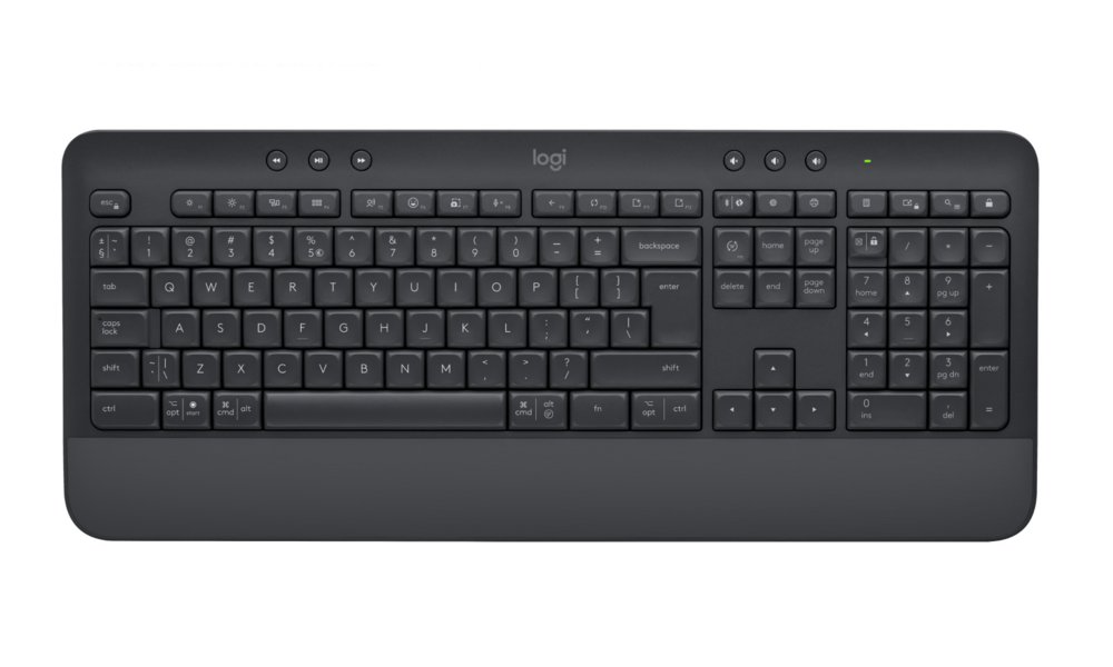 Logitech Signature K650 toetsenbord Bluetooth QWERTY US International Grafiet 1 Logitech Signature K650 toetsenbord Bluetooth QWERTY US International Grafiet
