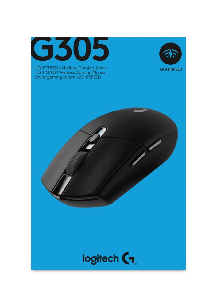 Logitech G305 Lightspeed | Gaming Muis | Rechtshandig | RF | 12000 DPI | Zwart 9 Logitech G305 Lightspeed | Gaming Muis | Rechtshandig | RF | 12000 DPI | Zwart - Afbeelding 9