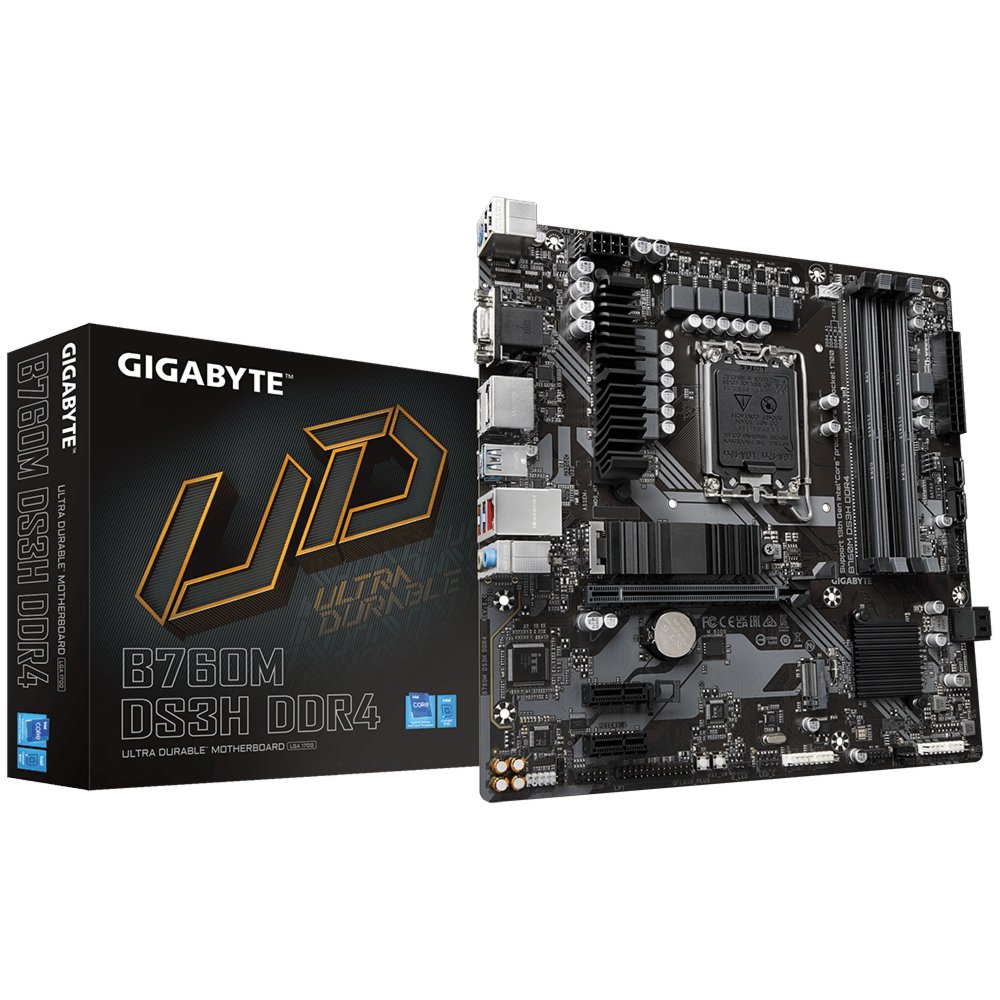 Gigabyte B760M DS3H DDR4 | Socket LGA 1700 | Intel B760 | 4xDDR4 | Micro-ATX | Moederbord 6 Gigabyte B760M DS3H DDR4 | Socket LGA 1700 | Intel B760 | 4xDDR4 | Micro-ATX | Moederbord - Afbeelding 6