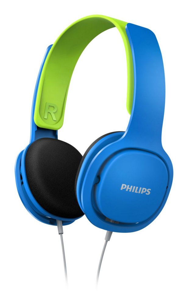 Philips Kinderheadset SHK2000 | Bedrade On-ear Headset 3.5mm Connector | Blauw & Groen 2 Philips Kinderheadset SHK2000 | Bedrade On-ear Headset 3.5mm Connector | Blauw & Groen - Afbeelding 2