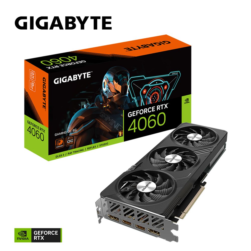 Gigabyte GeForce RTX 4060 Gaming OC | 8GB GDDR6 VRAM | Videokaart | GPU | Nvidia 2 Gigabyte GeForce RTX 4060 Gaming OC | 8GB GDDR6 VRAM | Videokaart | GPU | Nvidia - Afbeelding 2