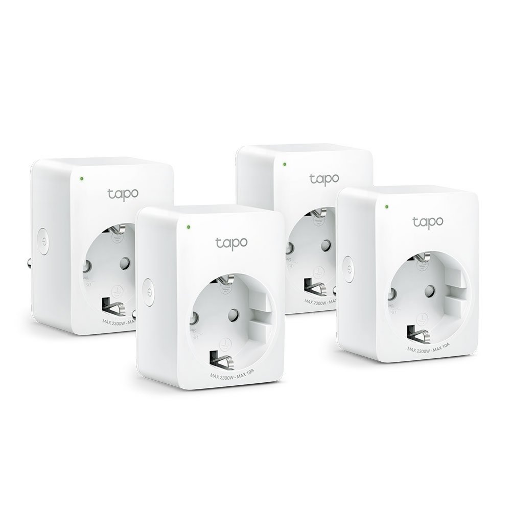 TP-Link Tapo P100 (4-pack) | Slimme Wi-Fi-stekker | 2300W | Spraakbesturing | Schema & Timer | Compact ontwerp | Wit 2 TP-Link Tapo P100 (4-pack) | Slimme Wi-Fi-stekker | 2300W | Spraakbesturing | Schema & Timer | Compact ontwerp | Wit - Afbeelding 2
