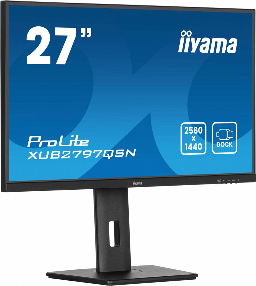 iiyama ProLite XUB2797QSN-B2 27'' | 2560x1440 QHD IPS | 100Hz | USB-C Dock | RJ45 LAN | 1ms | Monitor 1 iiyama ProLite XUB2797QSN-B2 27'' | 2560x1440 QHD IPS | 100Hz | USB-C Dock | RJ45 LAN | 1ms | Monitor