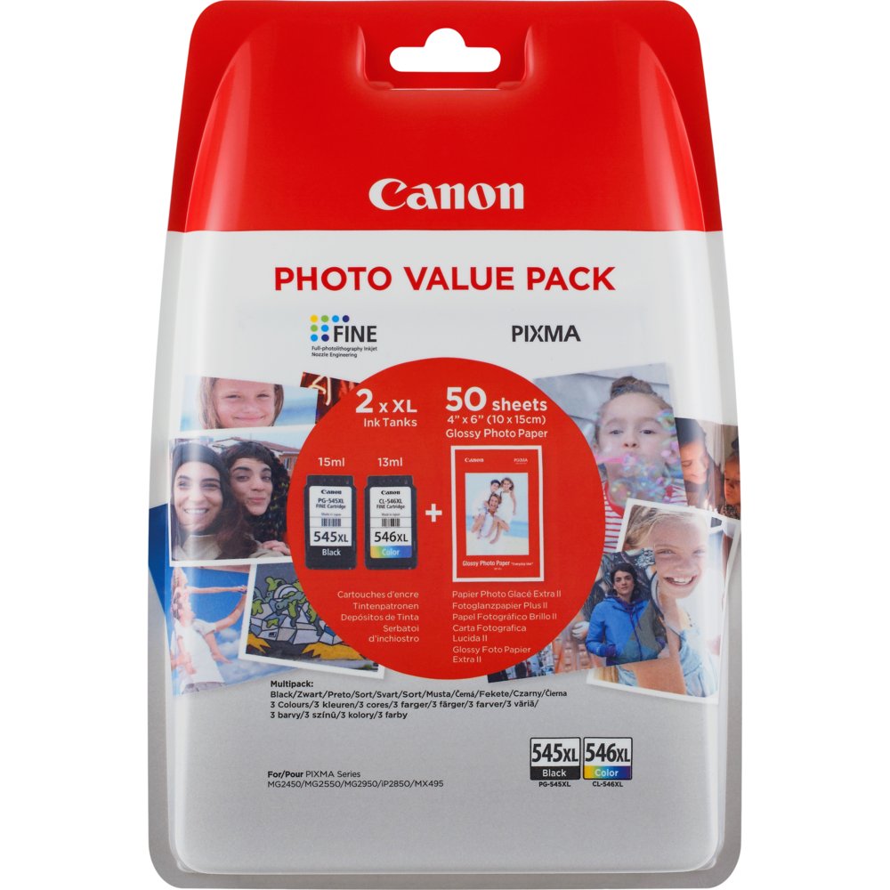 Canon 8286B006 | Originele High (XL) Rendement Zwart/Cyaan/Geel/Magenta Inktcartridges | 2-Pack 1 Canon 8286B006 | Originele High (XL) Rendement Zwart/Cyaan/Geel/Magenta Inktcartridges | 2-Pack