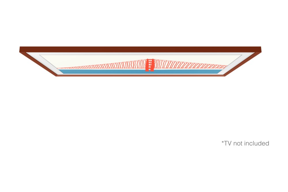 Samsung Lijst voor 55'' Samsung the Frame TV - Terracotta 4 Samsung Lijst voor 55'' Samsung the Frame TV - Terracotta - Afbeelding 4