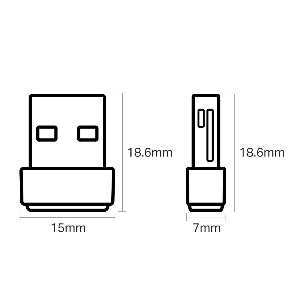TP-Link Archer T2U Nano | Wi-Fi 5 USB Adapter | Dual-band (2,4 GHz / 5 GHz) | 600 Mbps | USB 2.0 4 TP-Link Archer T2U Nano | Wi-Fi 5 USB Adapter | Dual-band (2,4 GHz / 5 GHz) | 600 Mbps | USB 2.0 - Afbeelding 4