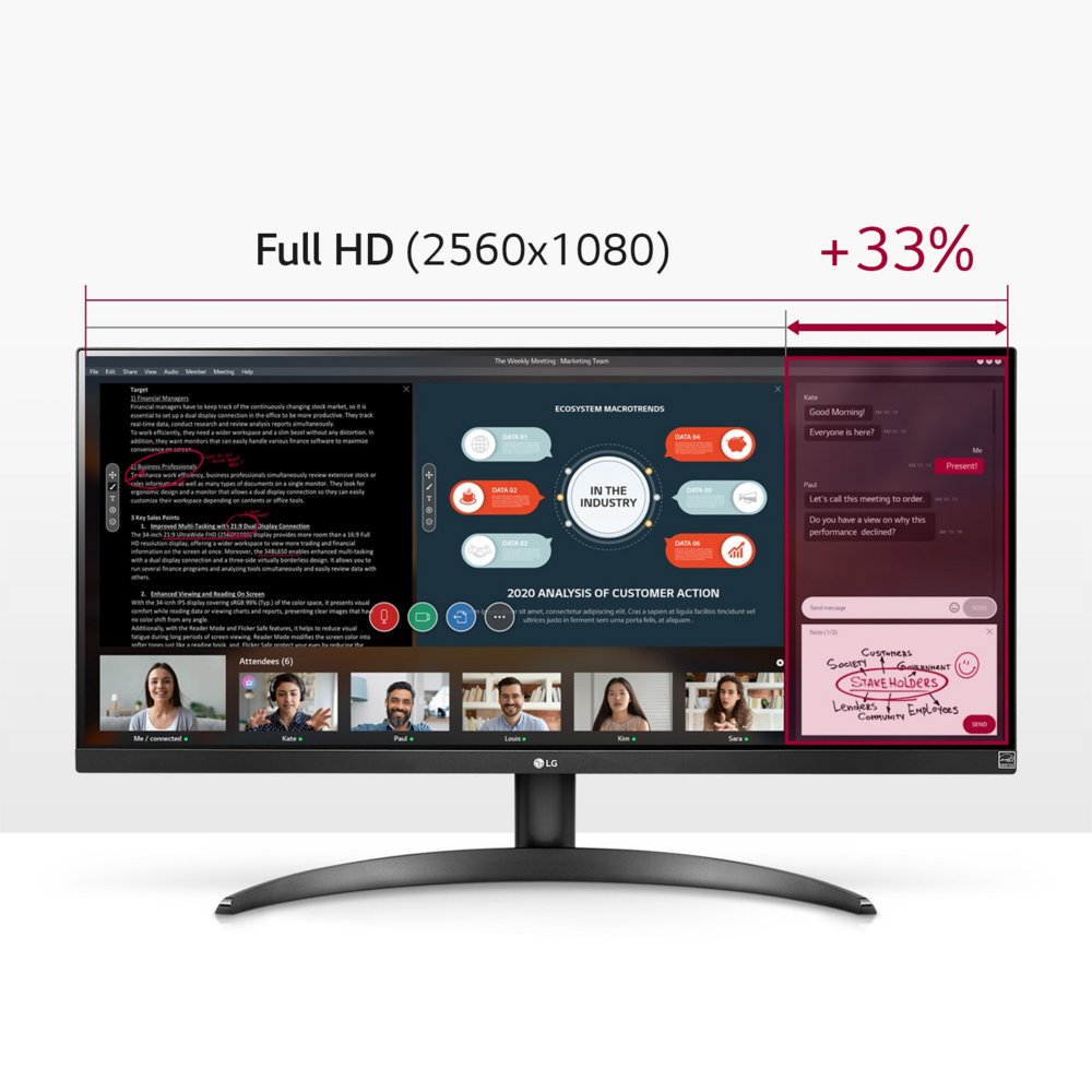LG 29WP500-B 29" | 2560x1080 IPS | 75Hz | Ultrawide Monitor 9 LG 29WP500-B 29" | 2560x1080 IPS | 75Hz | Ultrawide Monitor - Afbeelding 9
