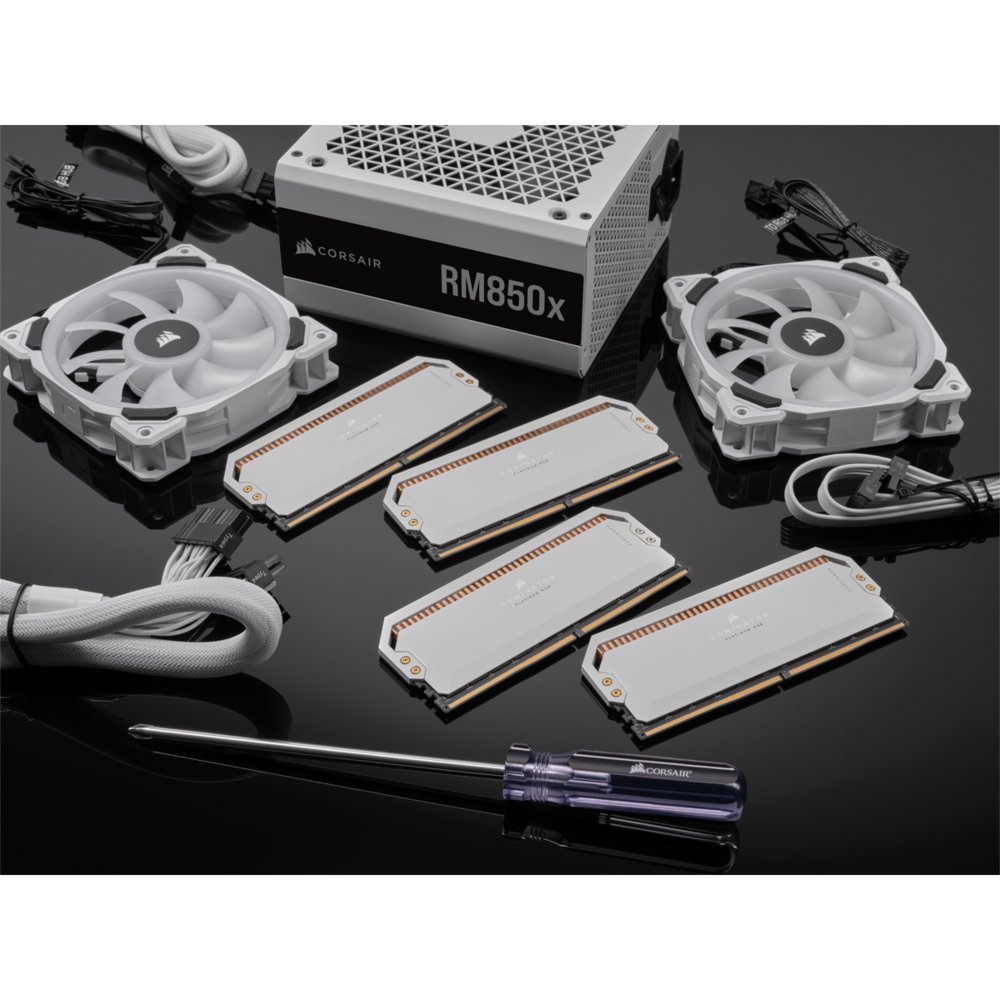 Corsair Dominator Platinum RGB Wit | 64GB 2x32GB DDR5 | 5200MHz | DIMM | CL40 | Geheugenmodule | RAM 5 Corsair Dominator Platinum RGB Wit | 64GB 2x32GB DDR5 | 5200MHz | DIMM | CL40 | Geheugenmodule | RAM - Afbeelding 5