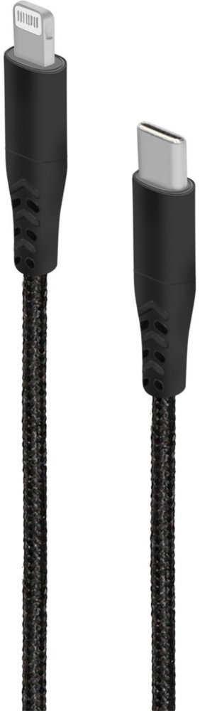 Mobiparts Rugged kabel | USB-C naar Lightning | 1 m | Zwart | MP-113062 2 Mobiparts Rugged kabel | USB-C naar Lightning | 1 m | Zwart | MP-113062 - Afbeelding 2